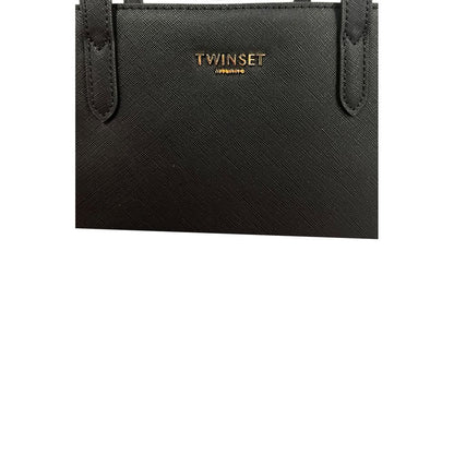 Twinset Schwarze Schultertasche aus PU für Damen
