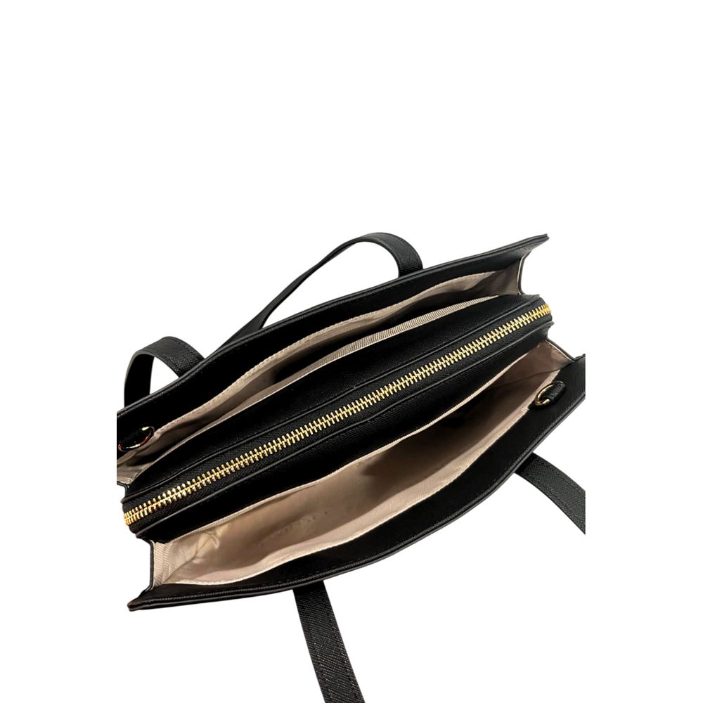 Twinset Schwarze Schultertasche aus PU für Damen