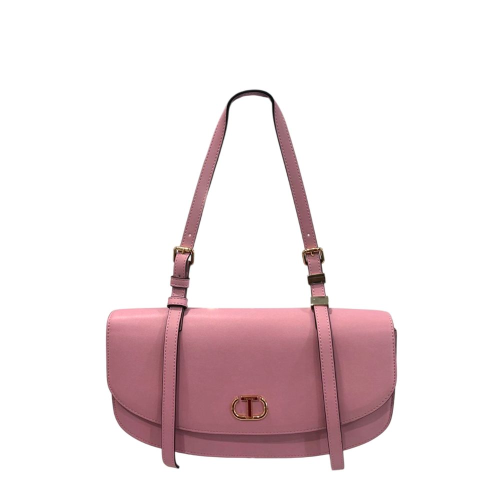 Twinset Pink PU Damen Umhängetasche