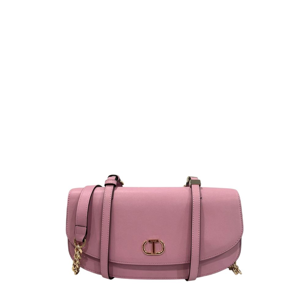 Twinset Pink PU Damen Umhängetasche