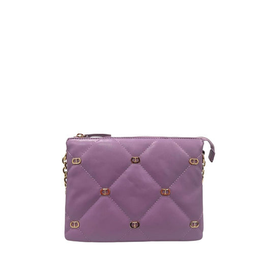 Twinset Lila Kunstleder-Umhängetasche für Damen