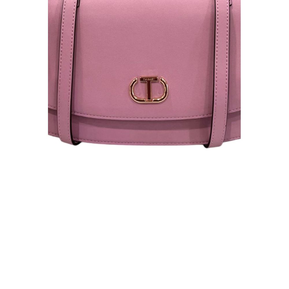 Twinset Pink PU Damen Umhängetasche