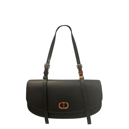 Twinset Schwarze Schultertasche aus PU für Damen