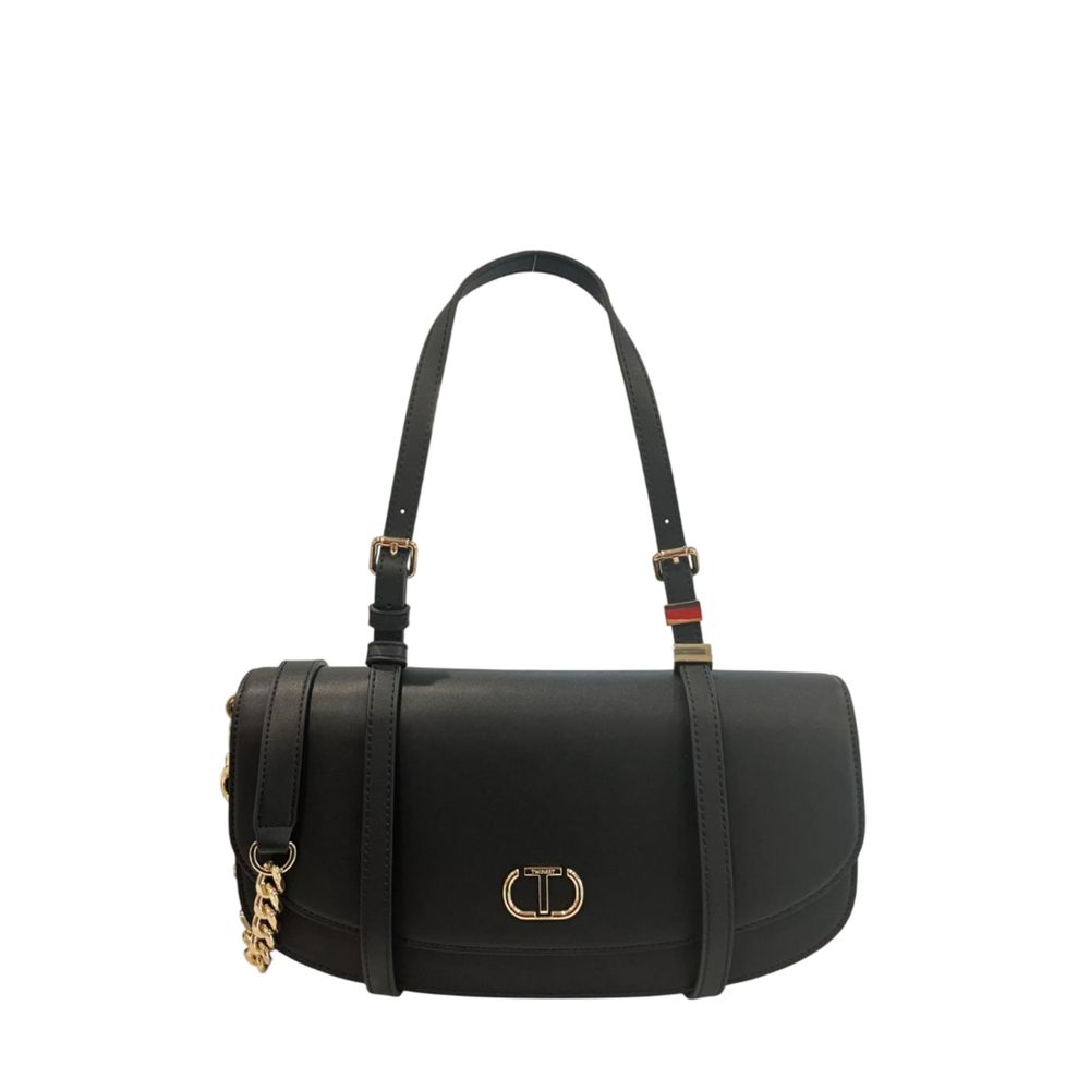 Twinset Schwarze Schultertasche aus PU für Damen