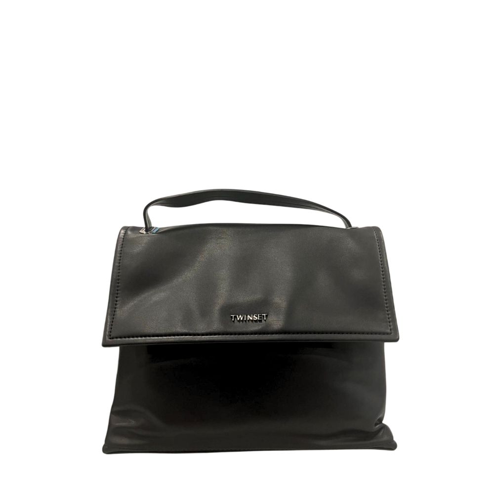 Twinset Schwarze Damen-Handtasche aus PU