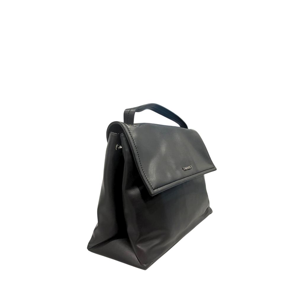 Twinset Schwarze Damen-Handtasche aus PU
