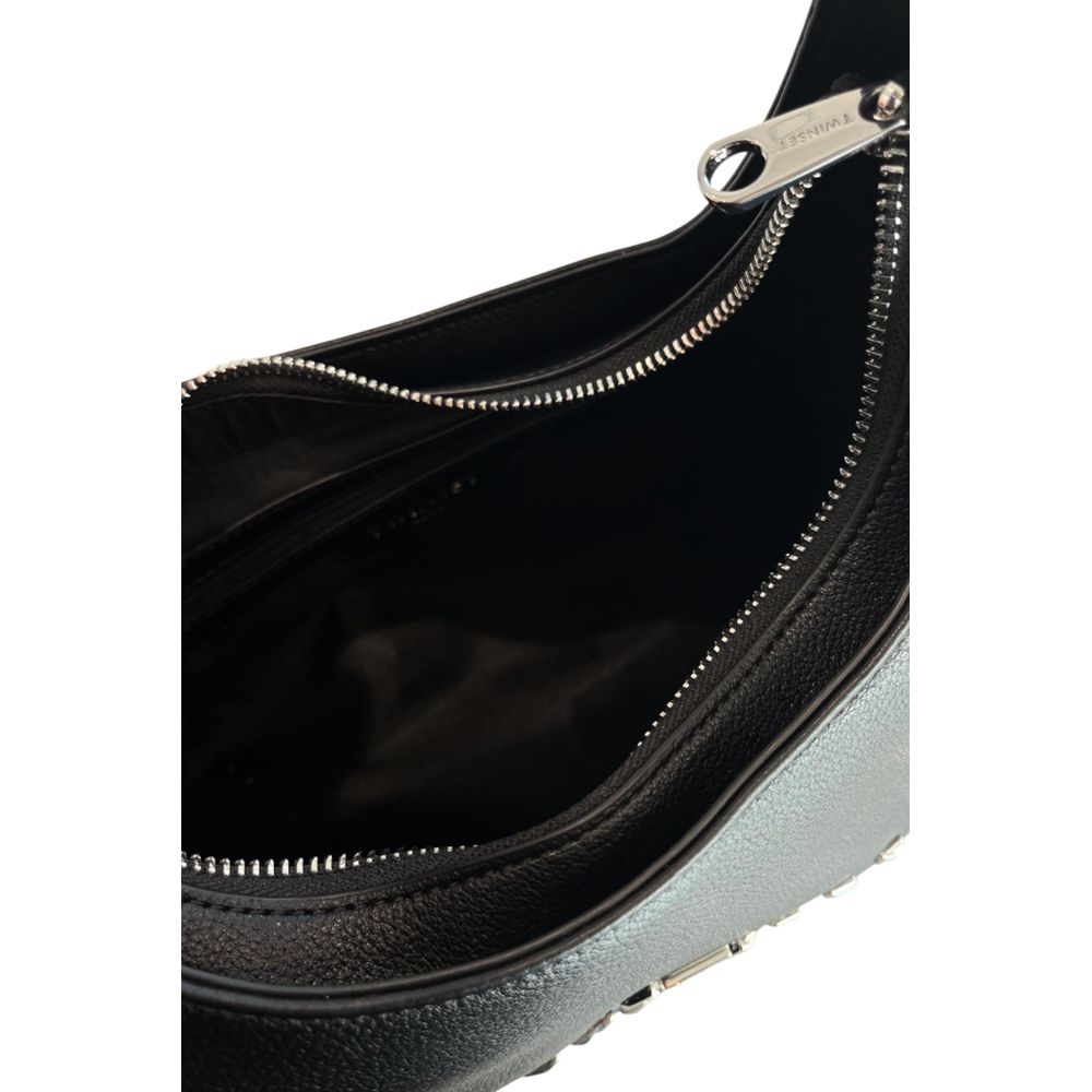 Twinset Schwarze Schultertasche aus PU für Damen