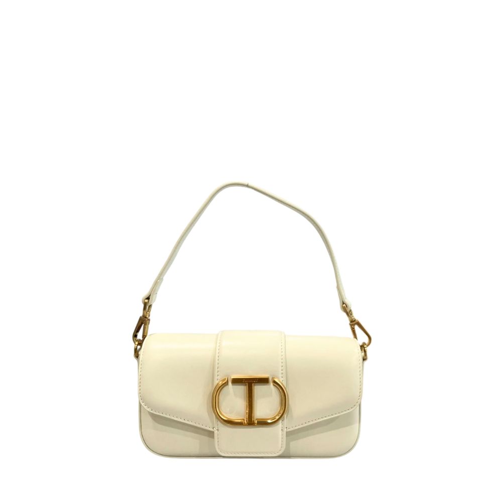 Twinset Weiße Clutch aus Polyethylen
