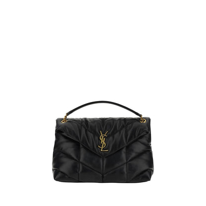 Saint Laurent Schwarze Lammleder-Schultertasche