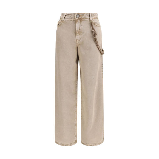 PINKO Beige Baumwoll Jeans im Relaxed Fit – Produktansicht 1 | Arca Lucia