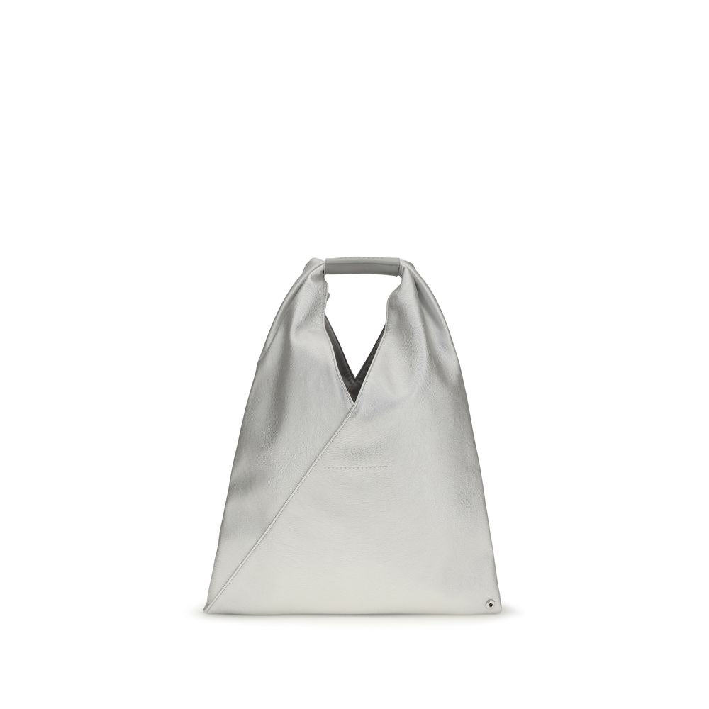 MM6 Silberne Handtasche aus Polyethylen