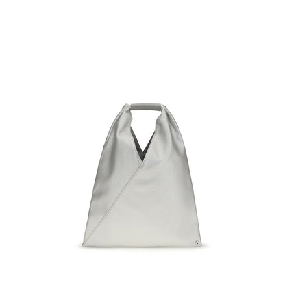 MM6 Silberne Handtasche aus Polyethylen