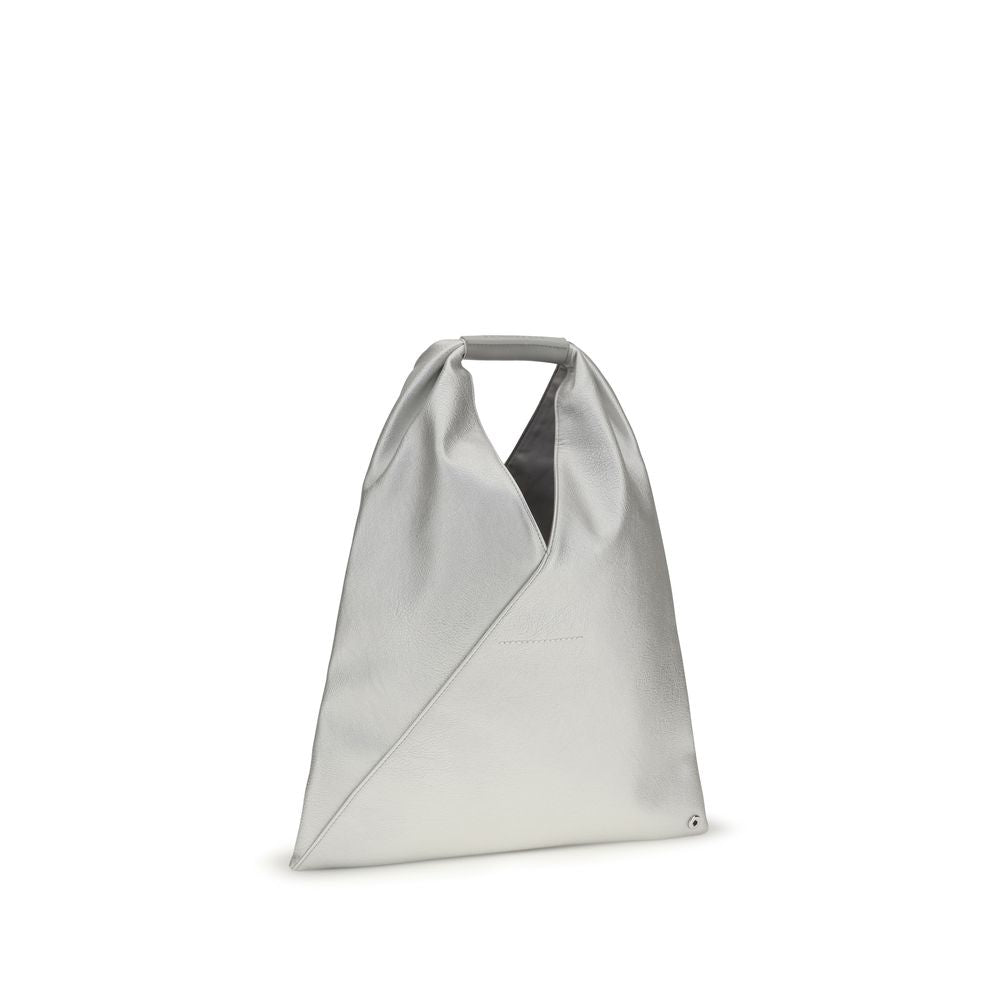 MM6 Silberne Handtasche aus Polyethylen