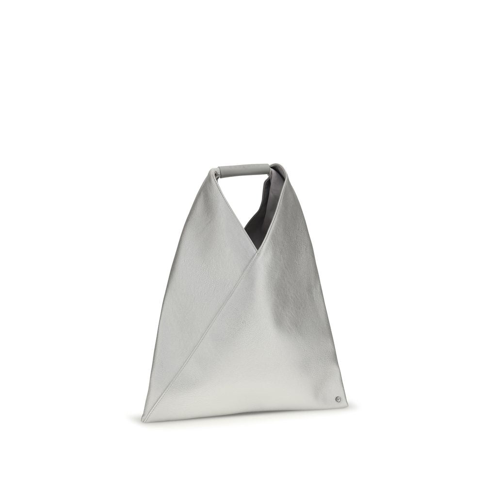 MM6 Silberne Handtasche aus Polyethylen