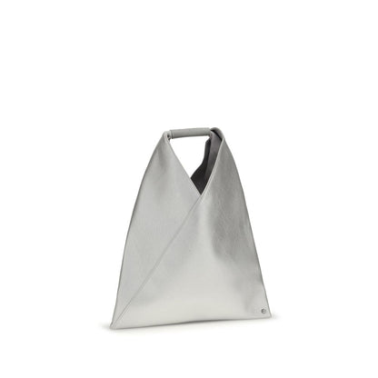 MM6 Silberne Handtasche aus Polyethylen