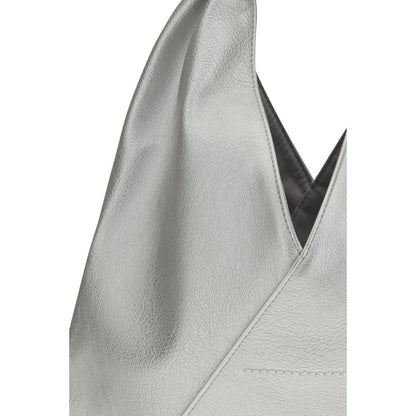 MM6 Silberne Handtasche aus Polyethylen