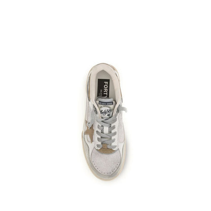 Golden Goose Weiße Kalbsleder Bos Taurus Chunky Sneaker