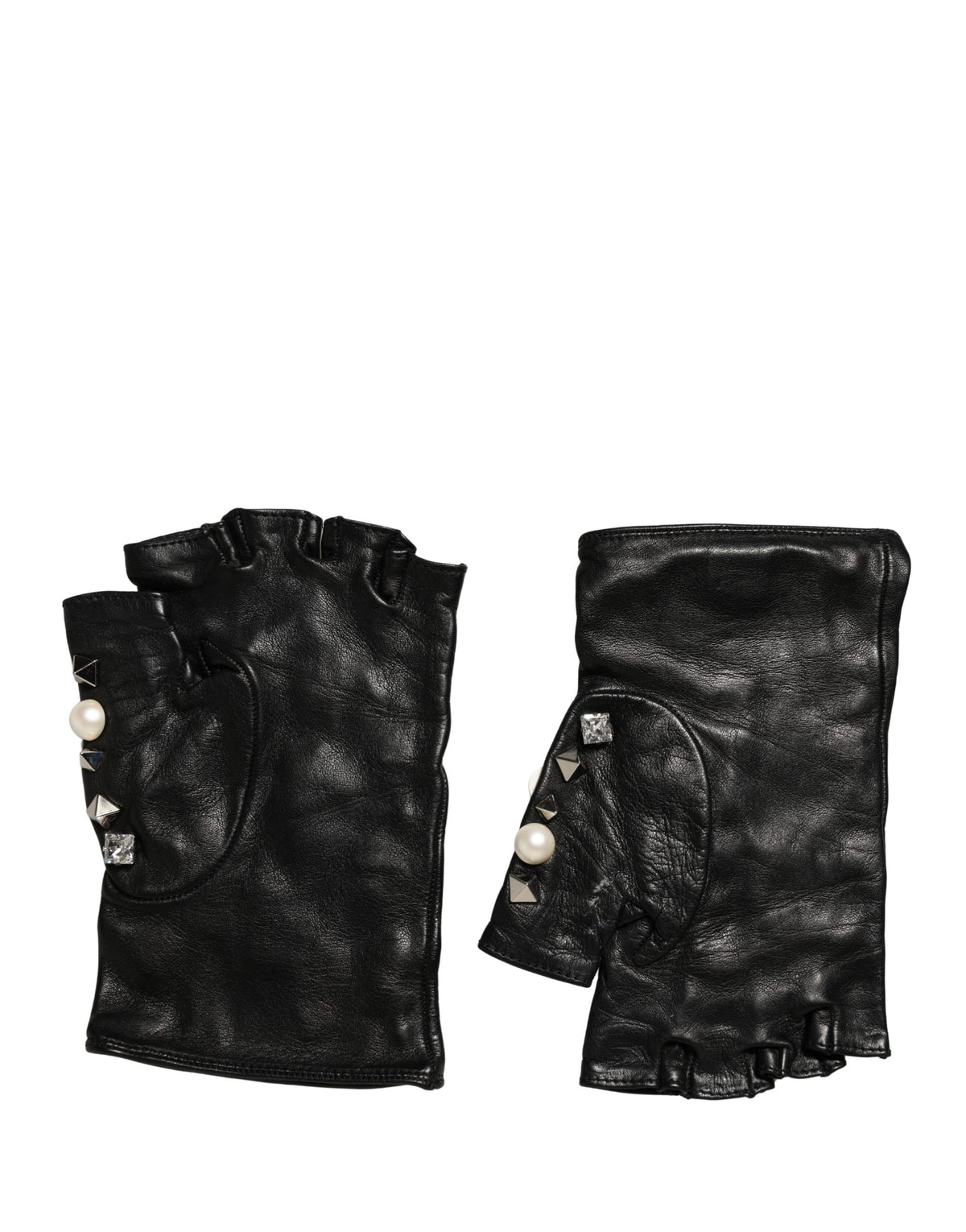 Dolce & Gabbana Black Women's Leather Gloves