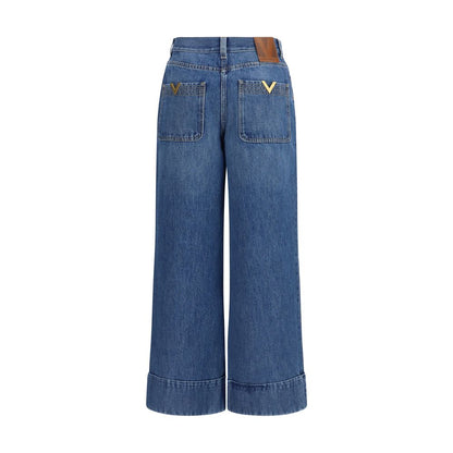 Valentino Garavani Blaue Baumwolljeans Denim