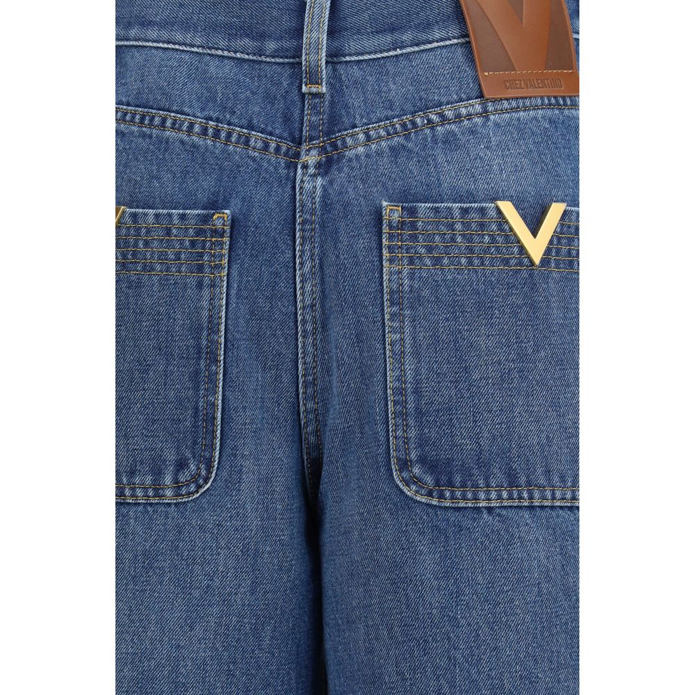 Valentino Garavani Blaue Baumwolljeans Denim