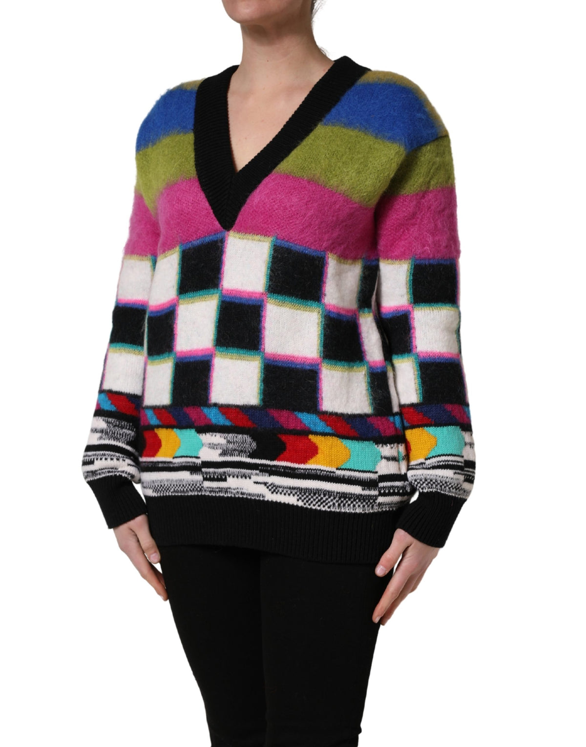 Dolce & Gabbana Multicolor Cashmere Sweater