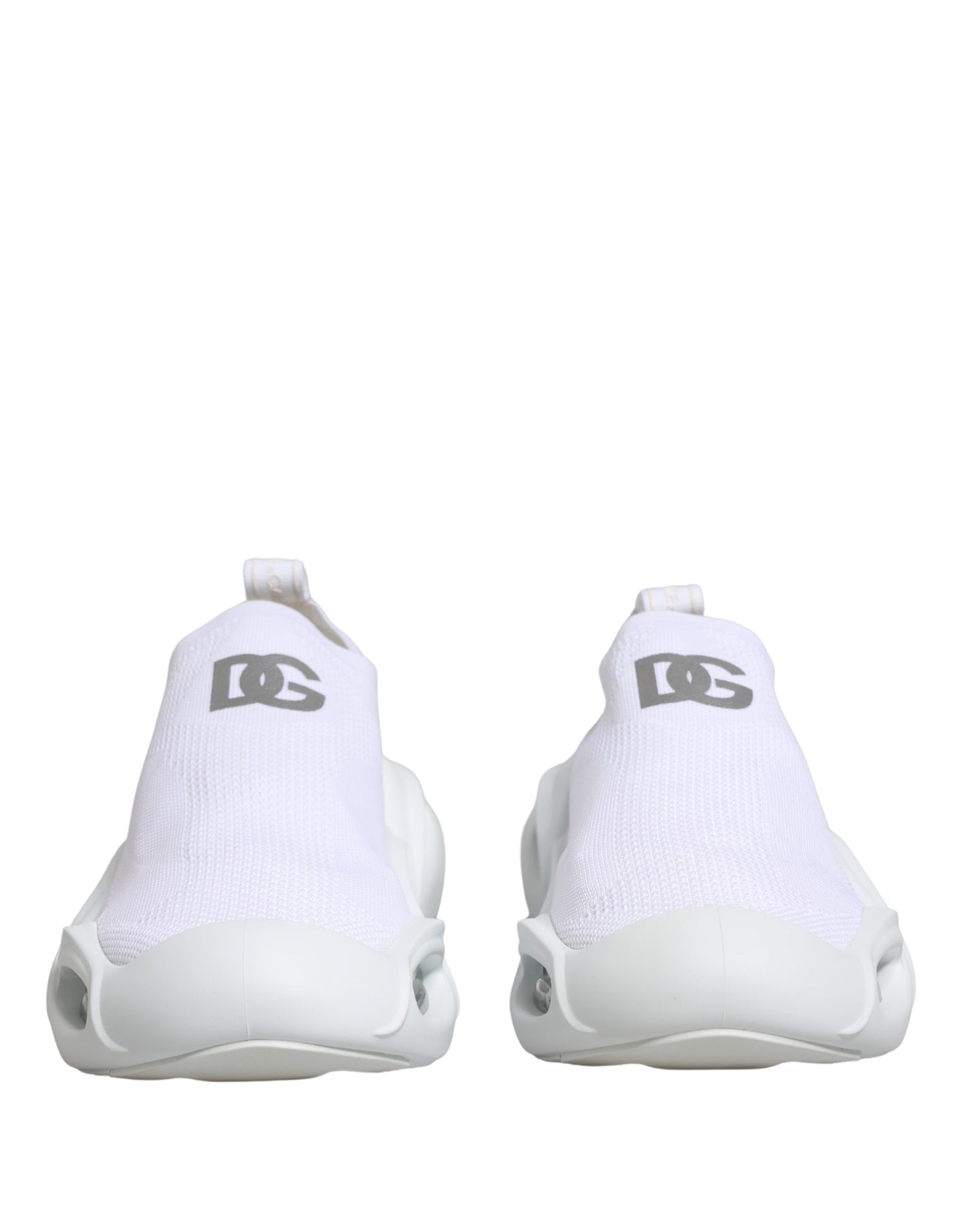Dolce & Gabbana Weiß Slip On Wave Low Top Turnschuhe Schuhe