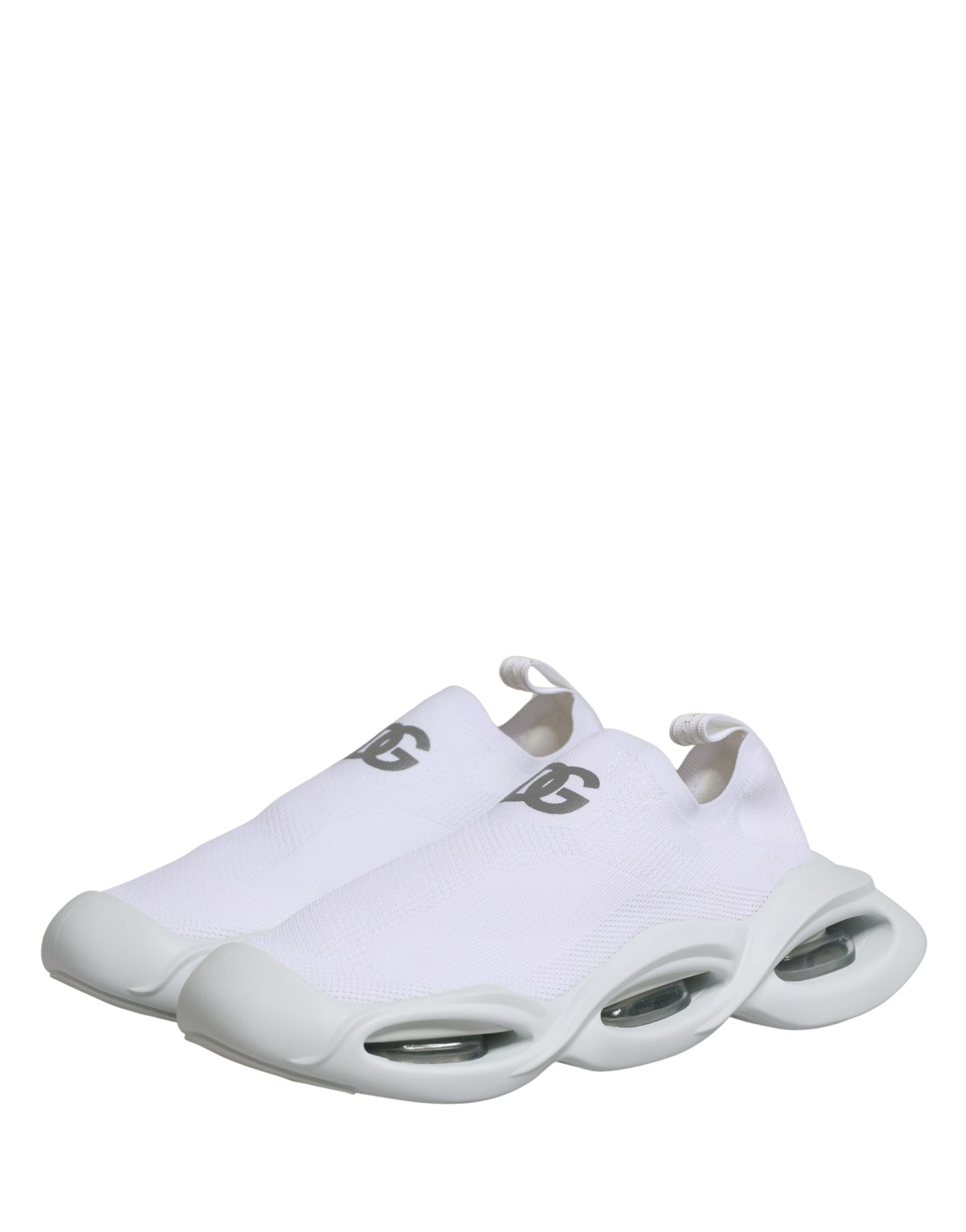 Dolce & Gabbana Weiß Slip On Wave Low Top Turnschuhe Schuhe