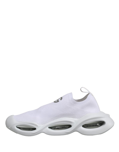 Dolce & Gabbana Weiß Slip On Wave Low Top Turnschuhe Schuhe