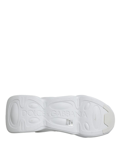 Dolce & Gabbana Weiß Slip On Wave Low Top Turnschuhe Schuhe
