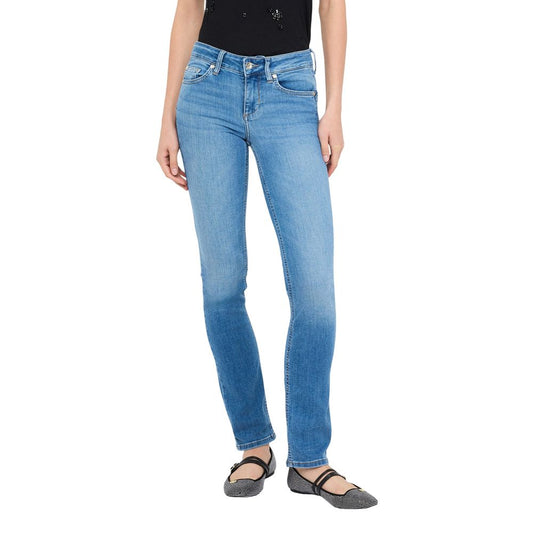 Liu Jo Hellblaue schmale Baumwolljeans – Produktansicht 1 | Arca Lucia