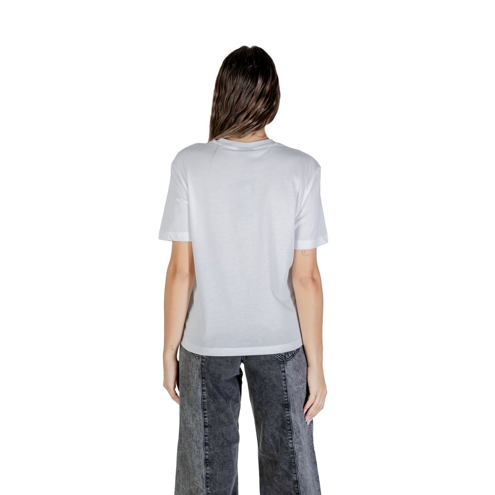 Karl Lagerfeld Weißes Baumwoll-T-Shirt