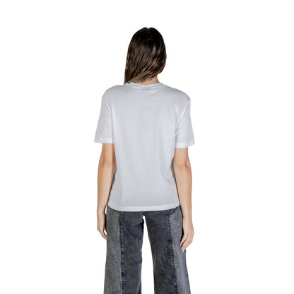 Karl Lagerfeld Weißes Baumwoll-T-Shirt