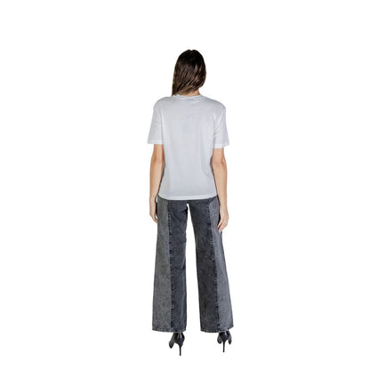 Karl Lagerfeld Weißes Baumwoll-T-Shirt