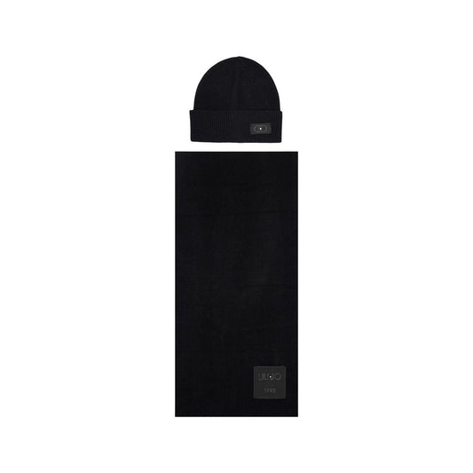 Liu Jo Schwarze Polyester-Mütze – Produktansicht 1 | Arca Lucia