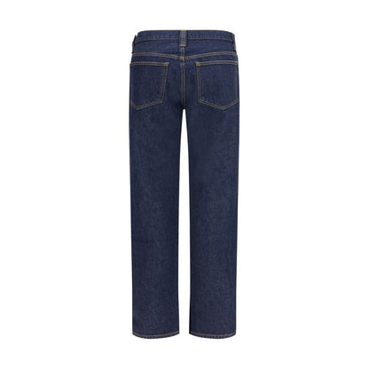 Khaite Blaue Jeans aus Baumwolle im geraden Schnitt