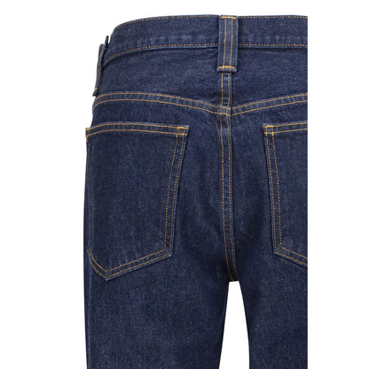 Khaite Blaue Jeans aus Baumwolle im geraden Schnitt