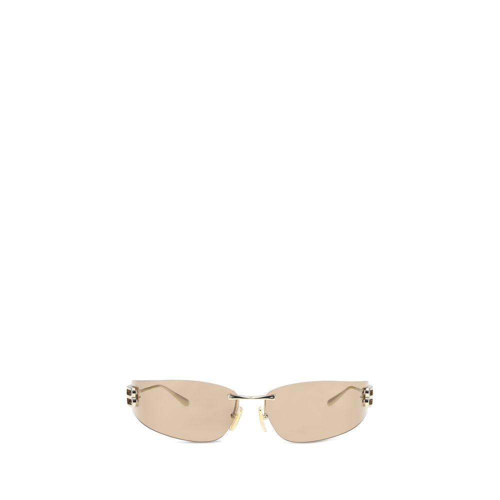 Balenciaga Sonnenbrille aus Goldmetall