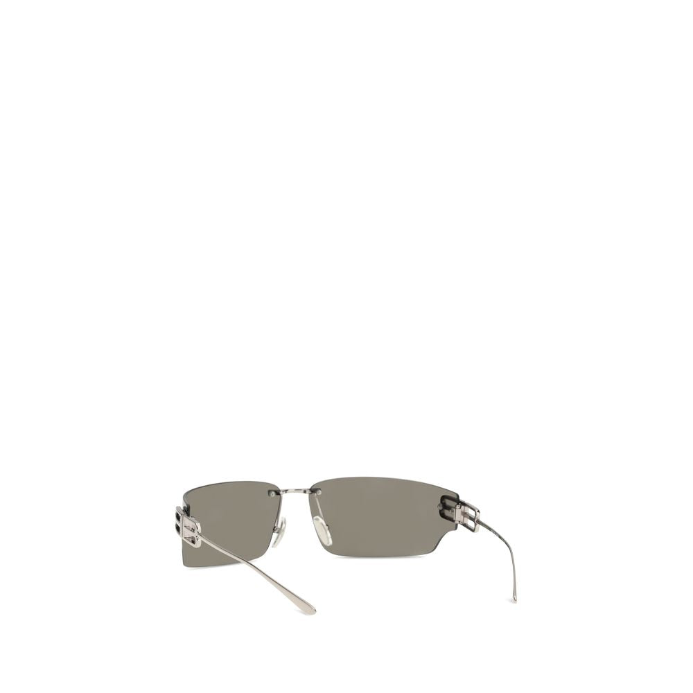 Balenciaga Sonnenbrille aus silbernem Metall