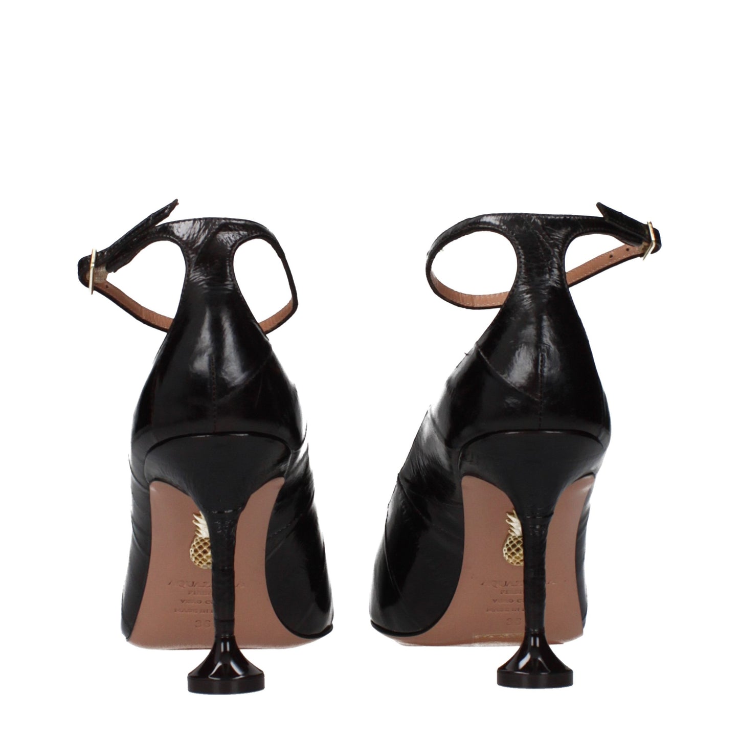 Aquazzura Braune Leder Pumps mit hohem Absatz