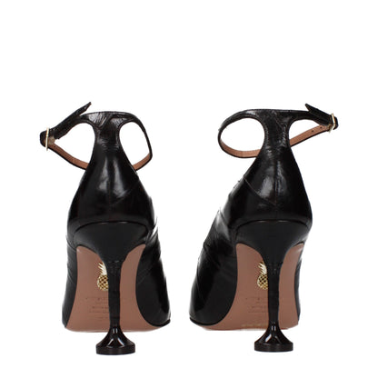 Aquazzura Braune Leder Pumps mit hohem Absatz