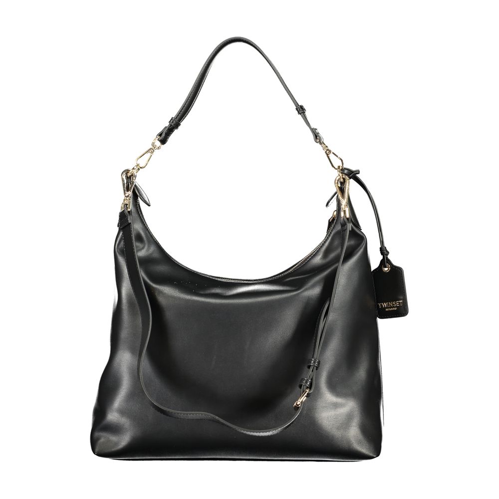 Twinset Schwarze Handtasche aus Polyethylen