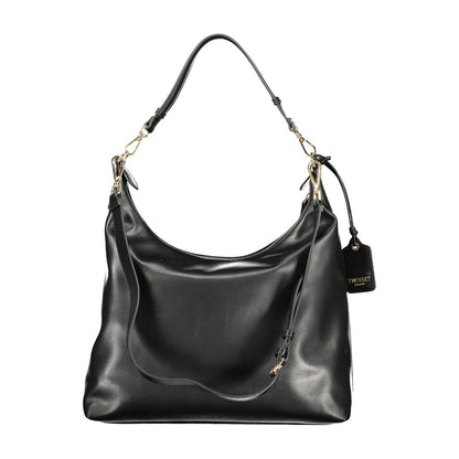 Twinset Schwarze Handtasche aus Polyethylen