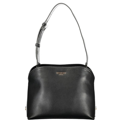 Twinset Schwarze Handtasche aus Polyethylen