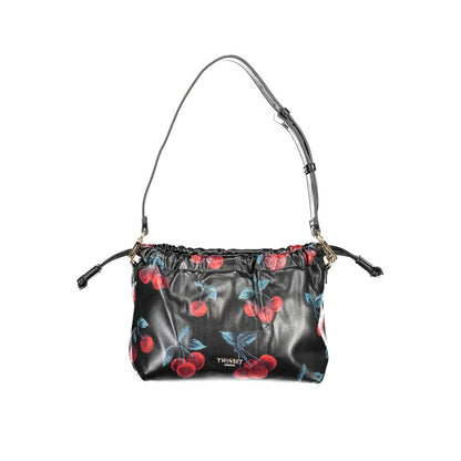 Twinset Schwarze Handtasche aus Polyethylen