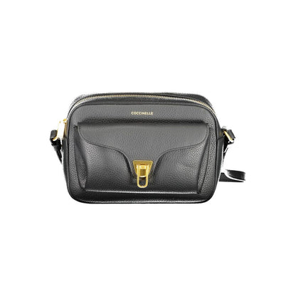 Coccinelle Schwarze Clutch aus Rindsleder