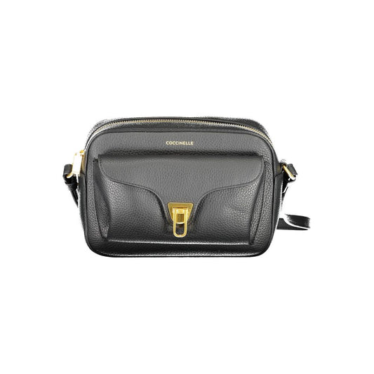 Coccinelle Schwarze Clutch aus Rindsleder