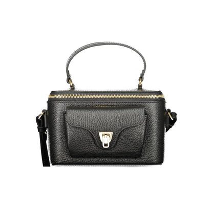 Coccinelle Schwarze Leder Damentasche