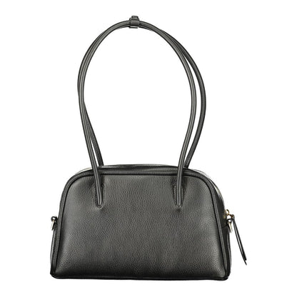 Coccinelle Schwarze Leder Damentasche