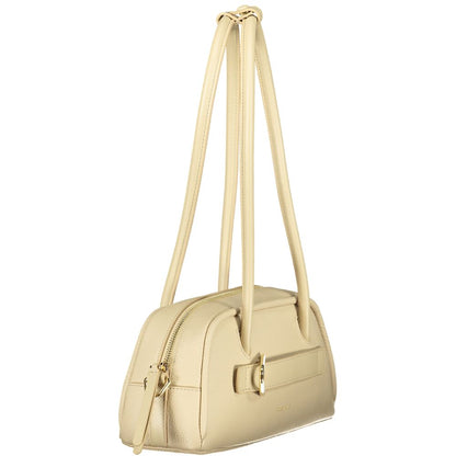Coccinelle Beige Pelle Damenhandtasche