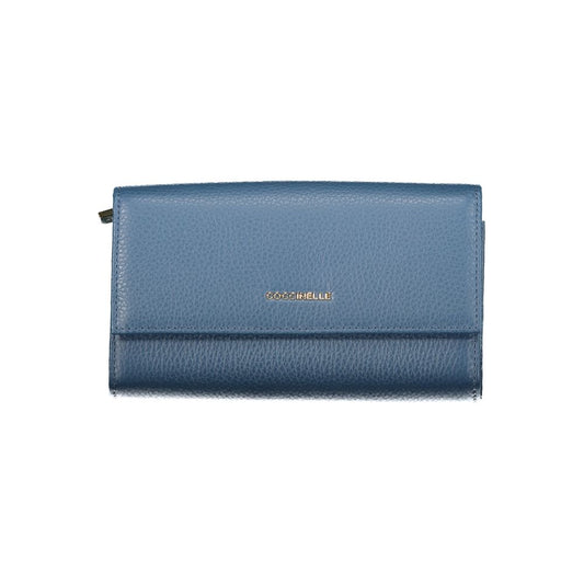 Coccinelle Damenportemonnaie aus blauem Leder